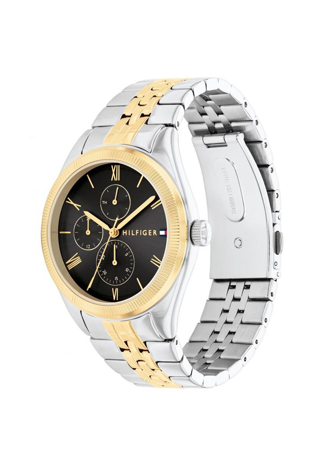 Tommy Hilfiger Ladies Monica Watch, Silver & Black