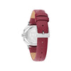 Tommy Hilfiger Ladies Pippa Cranberry Leather Strap Watch, Silver