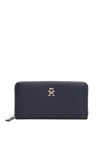 Tommy Hilfiger Logo Zip Around Large Wallet, Navy