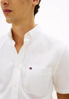 Tommy Hilfiger Lightweight Short Sleeve Oxford Shirt, White