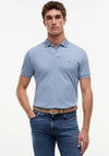 Tommy Hilfiger Liquid Cotton Polo Shirt, Heathered Blue