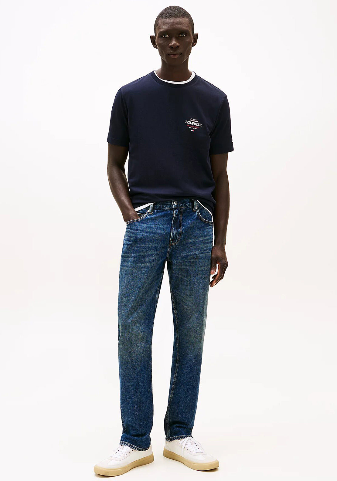 Tommy Hilfiger Logo Crew Neck T-Shirt, Desert Sky