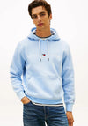 Tommy Hilfiger Logo Drawstring Hoodie, Water Blue