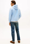 Tommy Hilfiger Logo Drawstring Hoodie, Water Blue