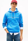 Tommy Hilfiger Logo Drawstring Hoodie, Blue Orbit
