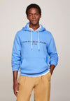 Tommy Hilfiger Logo Drawstring Hoodie, Blue Spell