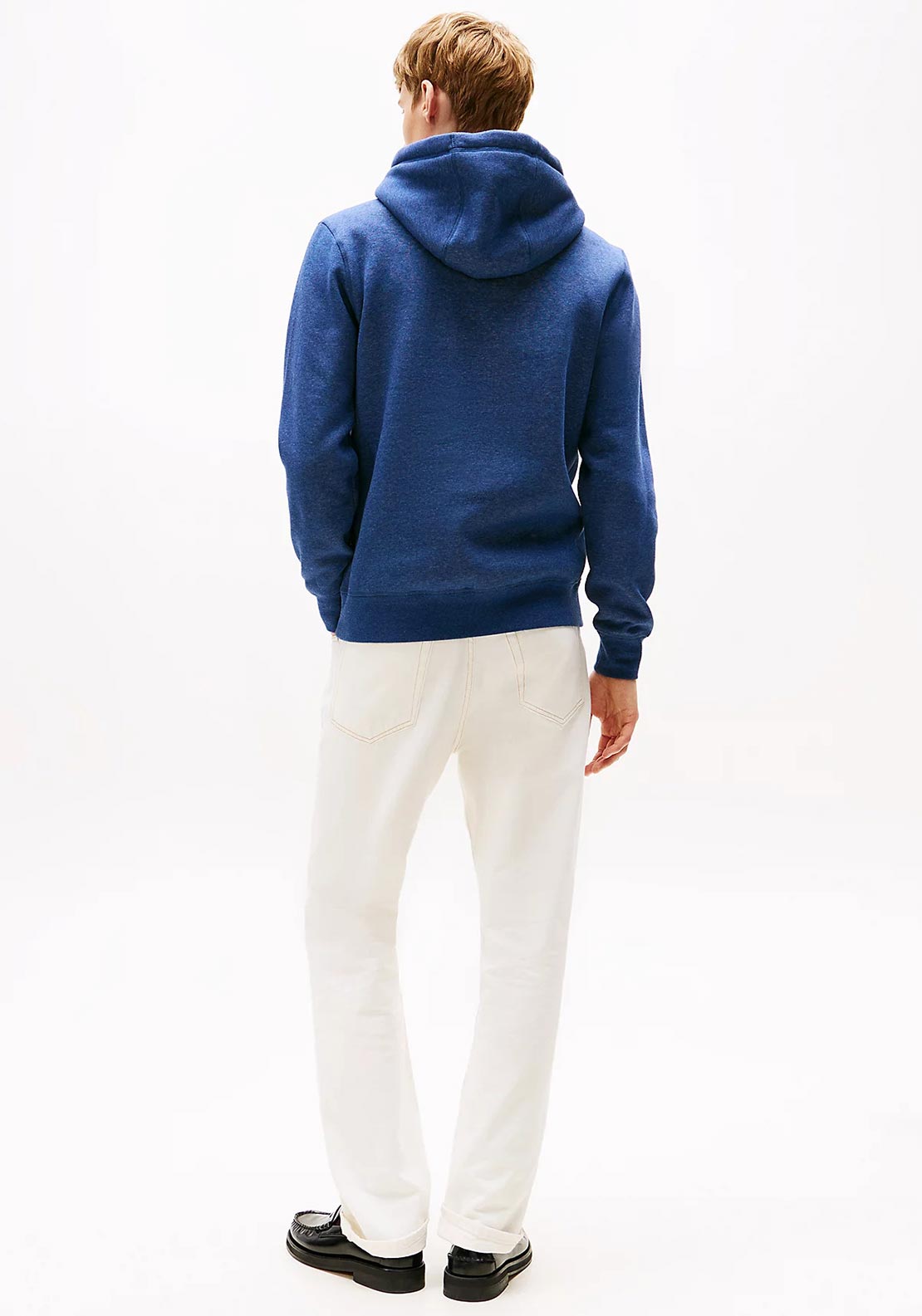 Tommy Hilfiger Logo Drawstring Hoodie, Dark Blue