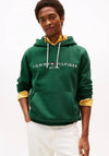 Tommy Hilfiger Logo Drawstring Hoodie, Dark Green