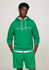 Tommy Hilfiger Logo Drawstring Hoodie, Olympic Green