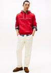 Tommy Hilfiger Logo Drawstring Hoodie, Medium Red