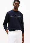 Tommy Hilfiger Logo Flex Crew Neck Sweatshirt, Desert Sky