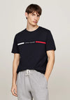 Tommy Hilfiger Logo Panel T-Shirt, Navy