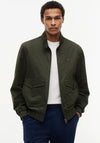 Tommy Hilfiger Logo Patch Harrington Jacket, Eclipse Green