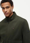 Tommy Hilfiger Logo Patch Harrington Jacket, Eclipse Green