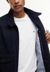 Tommy Hilfiger Logo Patch Harrington Jacket, Navy