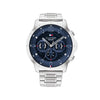 Tommy Hilfiger Men’s Luca Chronograph Watch, Dark Blue & Silver