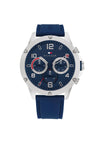 Tommy Hilfiger Men's 1792027 Blaze Watch, Navy & Silver