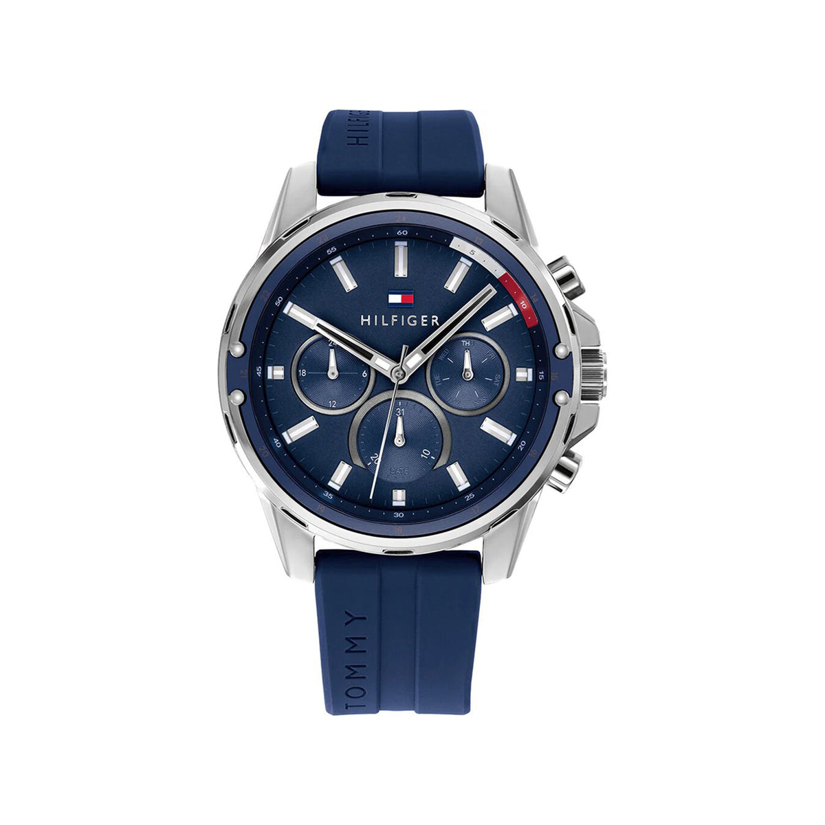 Tommy Hilfiger Men’s Analogue Quartz Blue Silicone Watch, Blue