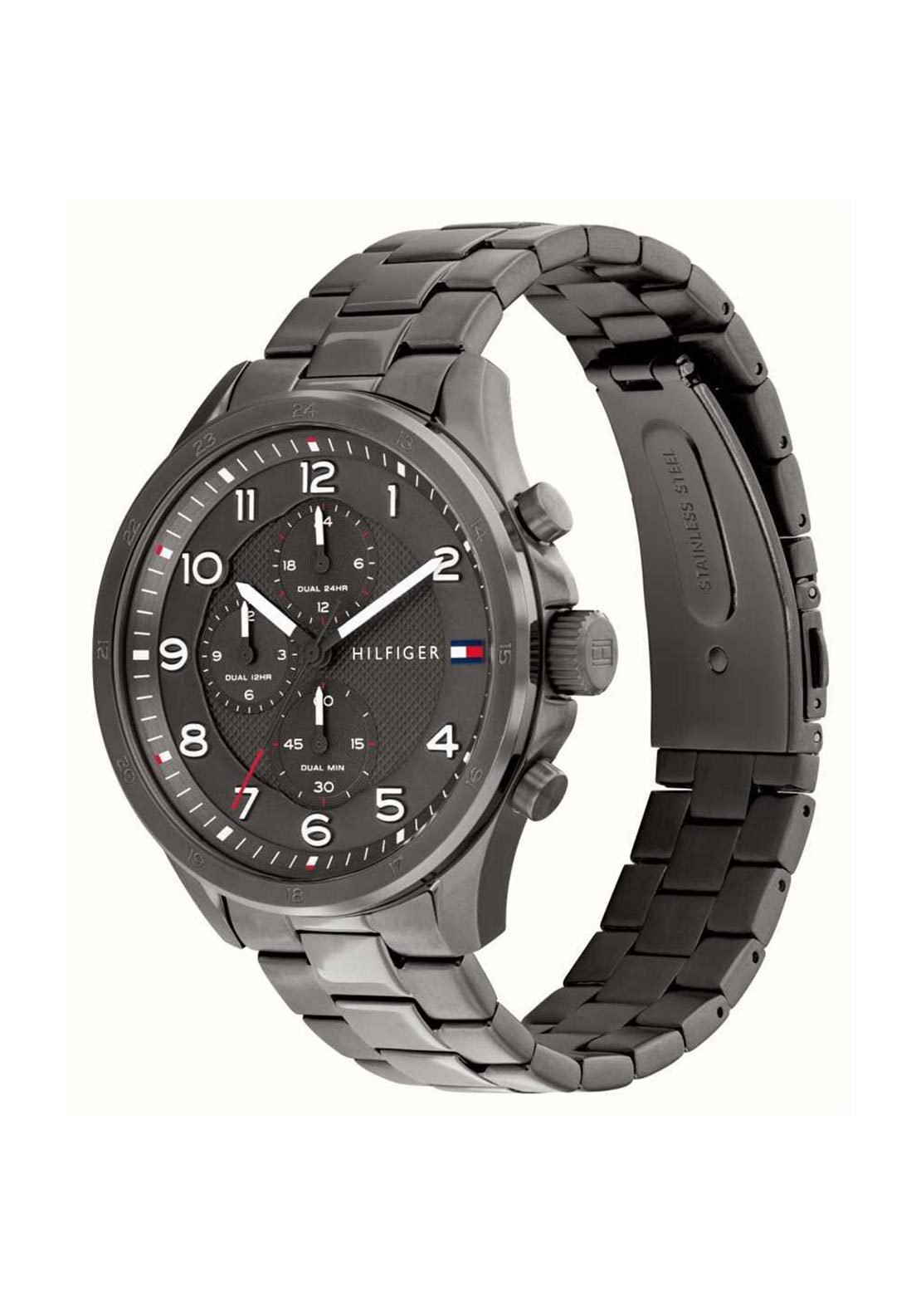 Tommy Hilfiger Men’s Axel Watch, Gunmetal Grey