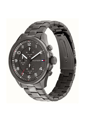 Tommy Hilfiger Men’s Axel Watch, Gunmetal Grey
