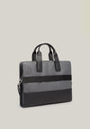 Tommy Hilfiger Men’s Central Slim Laptop Bag, Dark Grey