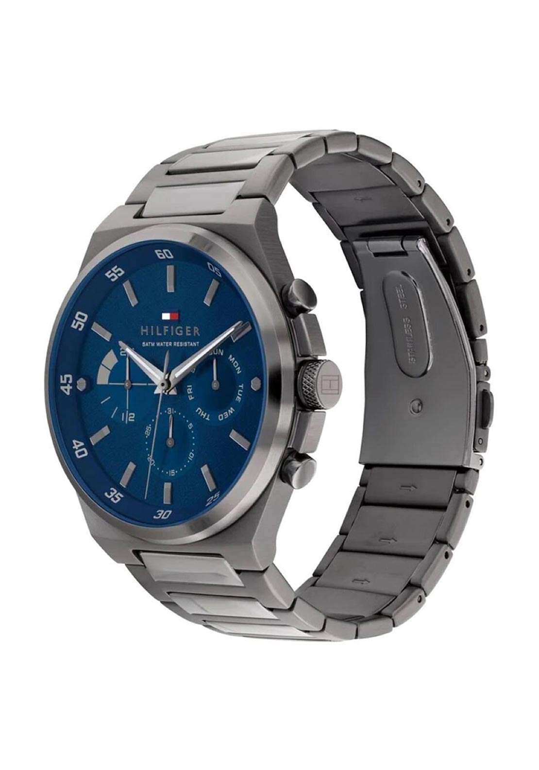 Tommy Hilfiger Men’s Dexter Watch, Gunmetal & Blue