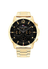 Tommy Hilfiger Men’s Luca Watch, Gold & Black