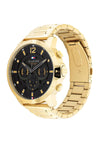 Tommy Hilfiger Men’s Luca Watch, Gold & Black