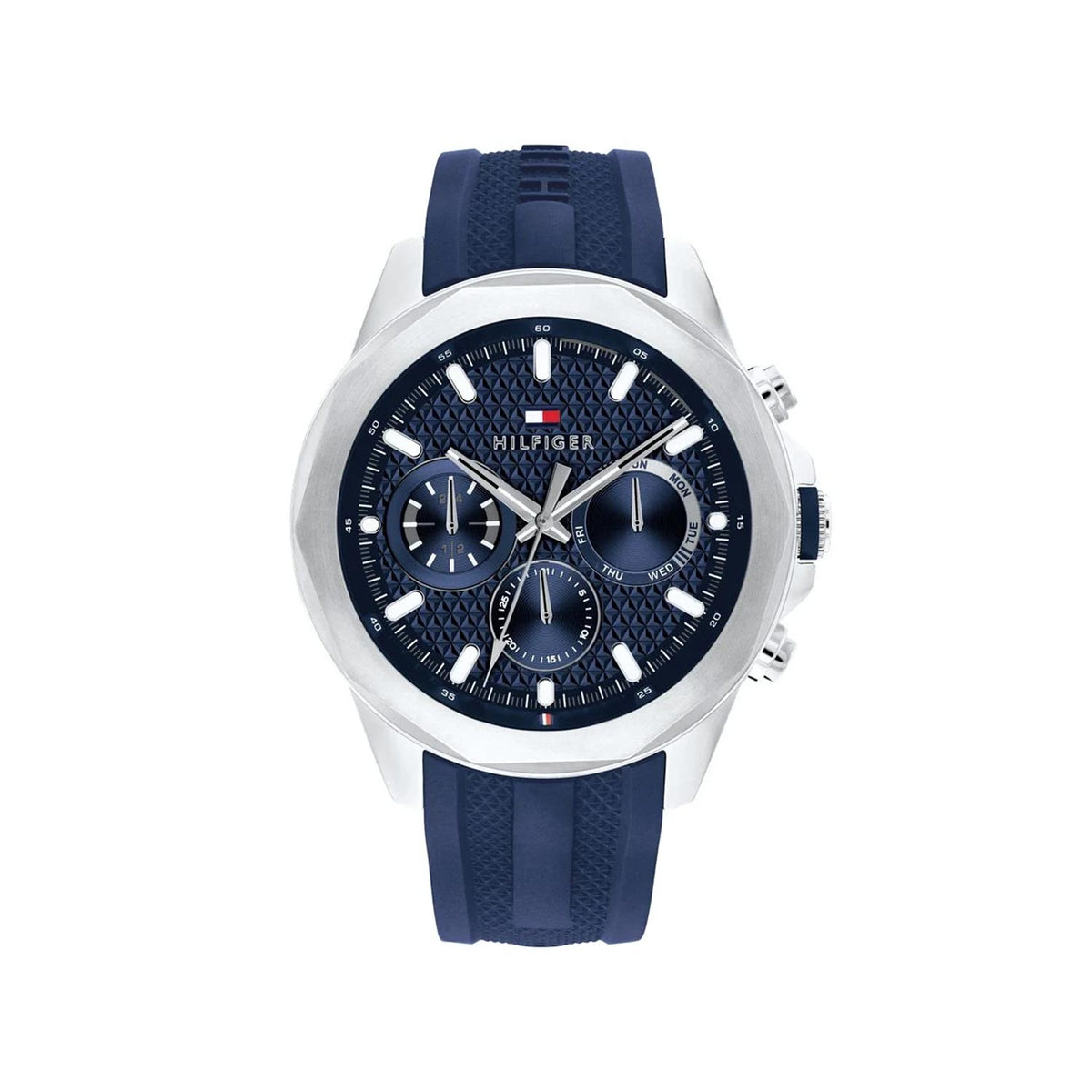 Tommy Hilfiger Men’s Lars Multifunction Watch, Navy & Silver