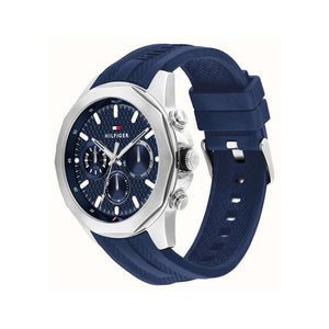 Tommy Hilfiger Men’s Lars Multifunction Watch, Navy & Silver