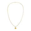 Tommy Hilfiger Men’s Square Pendant Necklace, Gold