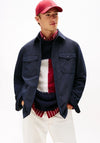 Tommy Hilfiger Mixed Panel Overshirt, Navy
