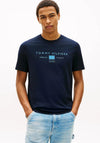 Tommy Hilfiger Mono Jersey Logo T-Shirt, Navy