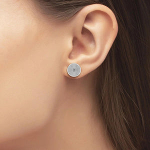 Tommy Hilfiger TH Monogram Earrings, Silver