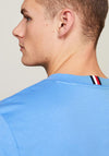 Tommy Hilfiger Monogram Embroidery T-Shirt, Blue Spell