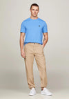 Tommy Hilfiger Monogram Embroidery T-Shirt, Blue Spell