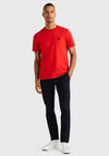 Tommy Hilfiger Monogram Embroidery T-Shirt, Primary Red