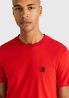Tommy Hilfiger Monogram Embroidery T-Shirt, Primary Red