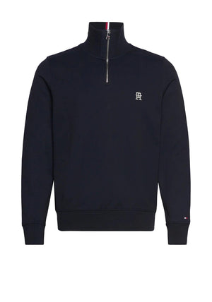Tommy Hilfiger Monogram Quarter Zip Sweatshirt, Desert Sky