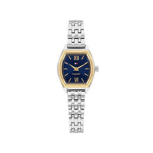 Tommy Hilfiger Ladies Norah Watch, Silver & Dark Blue