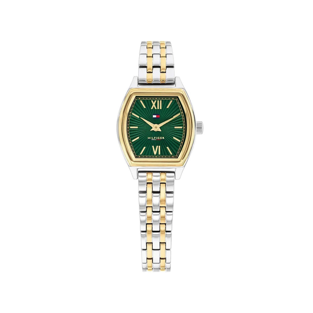 Tommy Hilfiger Ladies Norah Watch, Silver & Green