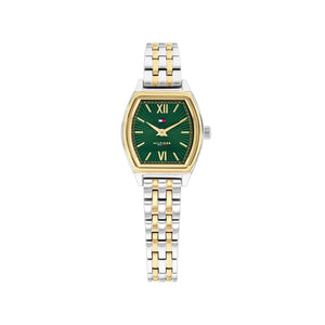 Tommy Hilfiger Ladies Norah Watch, Silver & Green