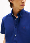 Tommy Hilfiger Short Sleeve Oxford Shirt, Dark Blue