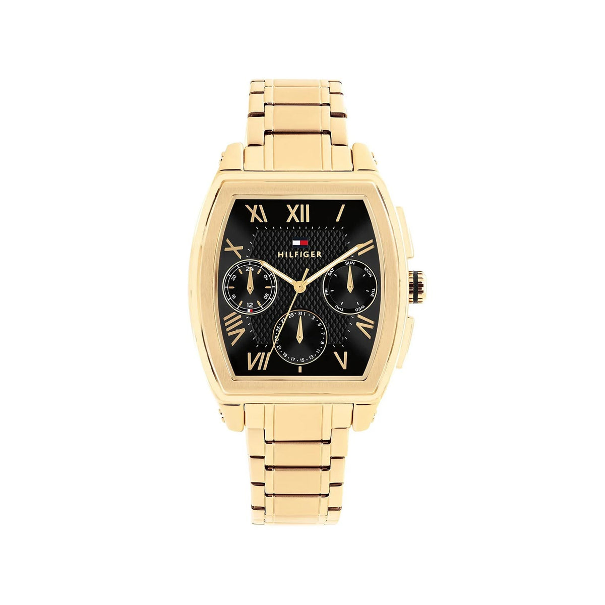 Tommy Hilfiger Men’s Oxford Watch, Gold & Black