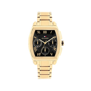 Tommy Hilfiger Men’s Oxford Watch, Gold & Black