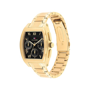 Tommy Hilfiger Men’s Oxford Watch, Gold & Black