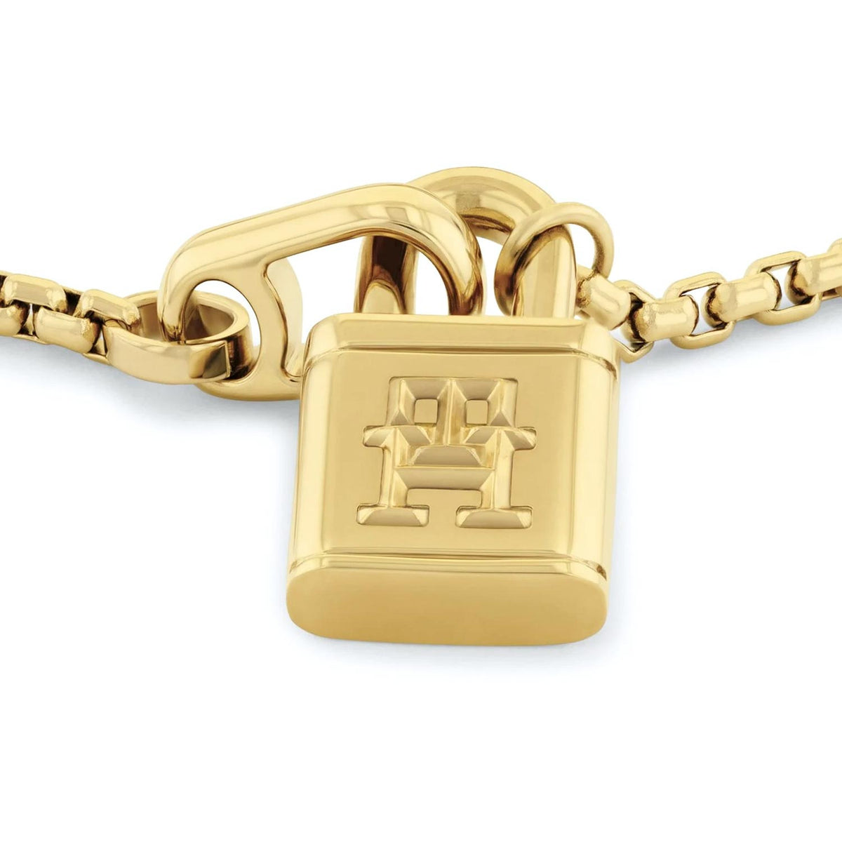 Tommy Hilfiger Ladies Padlock Bracelet, Gold