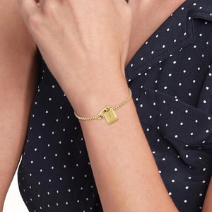 Tommy Hilfiger Ladies Padlock Bracelet, Gold