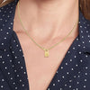 Tommy Hilfiger Ladies Padlock Necklace, Gold