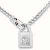 Tommy Hilfiger Ladies Padlock Necklace, Silver